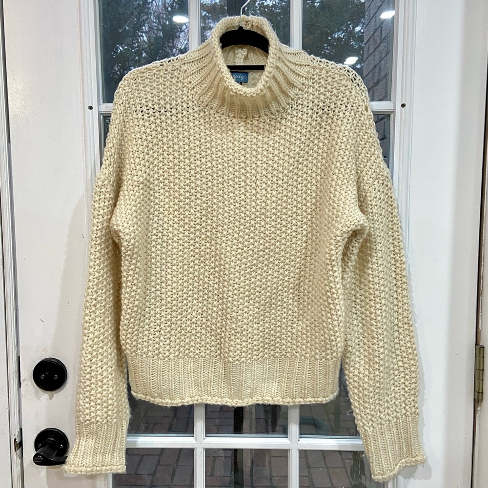 Neely South Moon Under Cream Knit Sweater